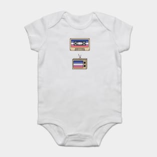 AFAB DFAB Discreet Pride Baby Bodysuit